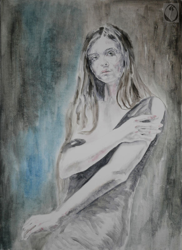 oil on paper - olio su carta di Piro